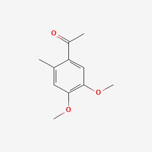 4',5'-Dimethoxy-2'-methylacetophenone chemical structure (CAS 24186-66-1)
