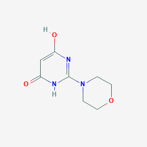 2-Morpholinopyrimidine-4,6-diol chemical structure (CAS 24193-00-8)