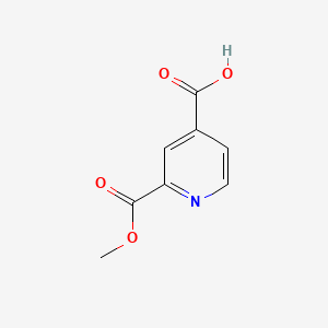 2-(Methoxycarbonyl)isonicotinic acid chemical structure (CAS 24195-10-6)