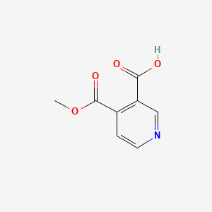 4-(Methoxycarbonyl)nicotinic acid chemical structure (CAS 24202-74-2)