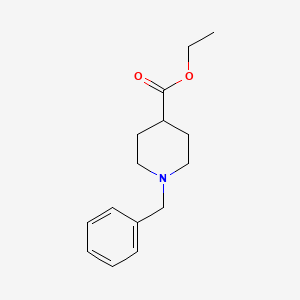 Ethyl N-benzylpiperidine-4-carboxylate chemical structure (CAS 24228-40-8)