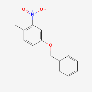 4-Benzyloxy-2-nitrotoluene chemical structure (CAS 24239-67-6)