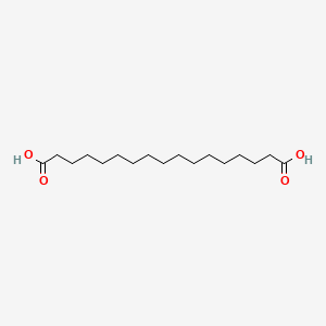 Heptadecanedioic acid chemical structure (CAS 2424-90-0)