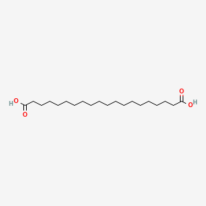 Icosanedioic acid chemical structure (CAS 2424-92-2)