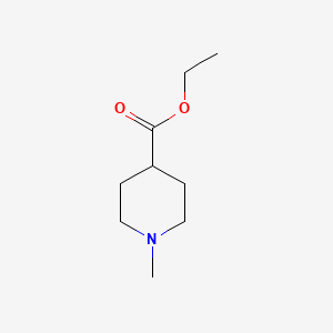 Ethyl 1-methylpiperidine-4-carboxylate chemical structure (CAS 24252-37-7)