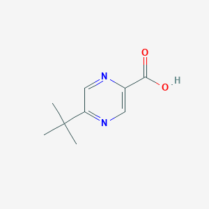 5-(tert-Butyl)pyrazine-2-carboxylic acid chemical structure (CAS 242813-48-5)
