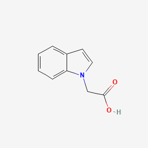 2-(1H-Indol-1-yl)acetic acid chemical structure (CAS 24297-59-4)