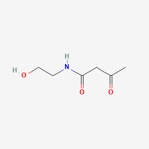 N-(2-Hydroxyethyl)-3-oxobutanamide chemical structure (CAS 24309-97-5)