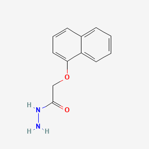 2-(Naphthalen-1-yloxy)acetohydrazide chemical structure (CAS 24310-15-4)