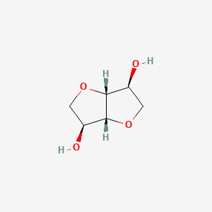 (3S,3aR,6S,6aR)-Hexahydrofuro[3,2-b]furan-3,6-diol chemical structure (CAS 24332-71-6)