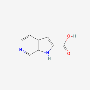 1H-Pyrrolo[2,3-c]pyridine-2-carboxylic acid chemical structure (CAS 24334-20-1)
