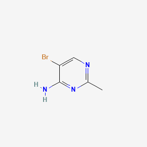 5-Bromo-2-methylpyrimidin-4-amine chemical structure (CAS 24343-95-1)