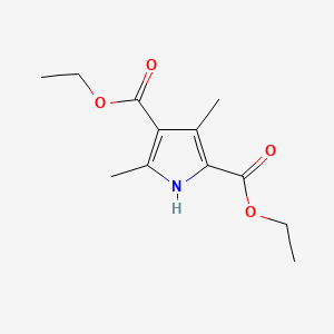 Diethyl 3,5-dimethyl-1H-pyrrole-2,4-dicarboxylate chemical structure (CAS 2436-79-5)