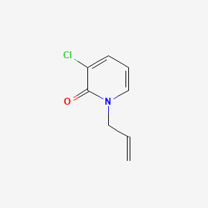 1-Allyl-3-chloropyridin-2(1H)-one chemical structure (CAS 2436338-91-7)