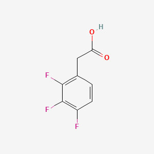 2-(2,3,4-Trifluorophenyl)acetic acid chemical structure (CAS 243666-12-8)