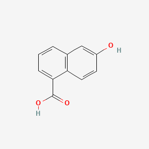 6-Hydroxy-1-naphthalenecarboxylic Acid chemical structure (CAS 2437-17-4)