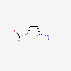5-(Dimethylamino)thiophene-2-carbaldehyde chemical structure (CAS 24372-46-1)