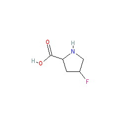 (2S,4S)-4-Fluoropyrrolidine-2-carboxylic acid chemical structure (CAS 2438-57-5)