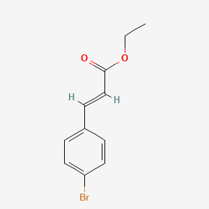 (E)-Ethyl 3-(4-bromophenyl)acrylate chemical structure (CAS 24393-53-1)