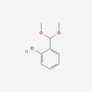 2-(Dimethoxymethyl)phenol chemical structure (CAS 24396-24-5)