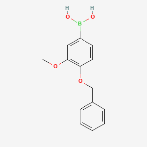 (4-(Benzyloxy)-3-methoxyphenyl)boronic acid chemical structure (CAS 243990-53-6)