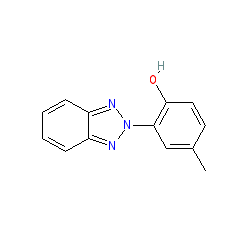 2-(2-Hydroxy-5-methylphenyl)benzotriazole chemical structure (CAS 2440-22-4)