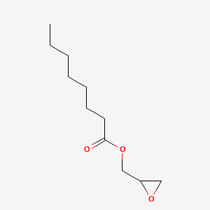 Oxiran-2-ylmethyl octanoate chemical structure (CAS 24412-91-7)