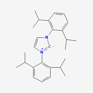 1,3-Bis(2,6-diisopropylphenyl)-1,3-dihydro-2H-imidazol-2-ylidene chemical structure (CAS 244187-81-3)