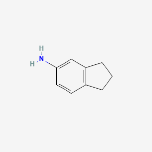 5-Aminoindan chemical structure (CAS 24425-40-9)