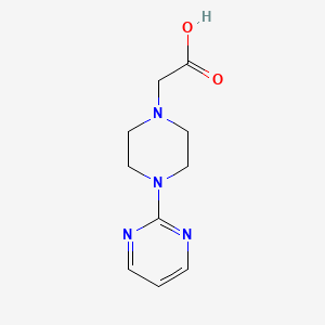 2-[4-(2-Pyrimidyl)-1-piperazinyl]acetic Acid chemical structure (CAS 244255-92-3)