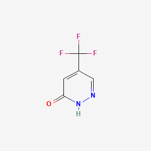 5-(Trifluoromethyl)pyridazin-3(2H)-one chemical structure (CAS 244268-34-6)