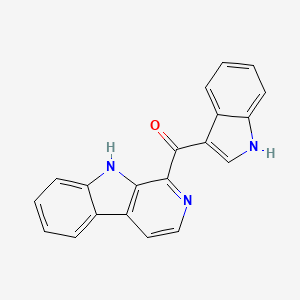 (1H-Indol-3-yl)(9H-pyrido[3,4-b]indol-1-yl)methanone chemical structure (CAS 244295-64-5)