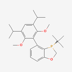 (S)-3-(tert-Butyl)-4-(3,5-diisopropyl-2,6-dimethoxyphenyl)-2,3-dihydrobenzo[d][1,3]oxaphosphole chemical structure (CAS 2444702-33-2)