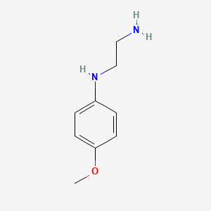 N1-(4-Methoxyphenyl)ethane-1,2-diamine chemical structure (CAS 24455-93-4)