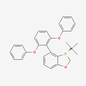 (S)-3-(tert-Butyl)-4-(2,6-diphenoxyphenyl)-2,3-dihydrobenzo[d][1,3]oxaphosphole chemical structure (CAS 2446042-08-4)