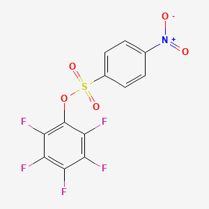 Pentafluorophenyl 4-Nitrobenzenesulfonate chemical structure (CAS 244633-31-6)