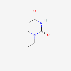 1-Propyl-1,2,3,4-tetrahydropyrimidine-2,4-dione chemical structure (CAS 24466-52-2)