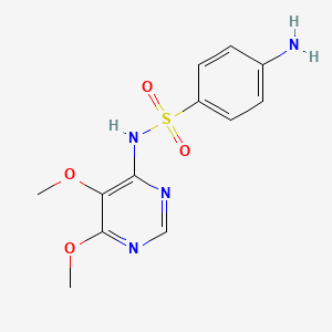 4-Amino-N-(5,6-dimethoxypyrimidin-4-yl)benzenesulfonamide chemical structure (CAS 2447-57-6)