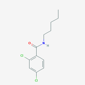 2,4-Dichloro-N-pentylbenzamide chemical structure (CAS 2447-88-3)