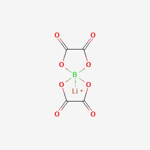 Lithium 2,3,7,8-tetraoxo-1,4,6,9-tetraoxa-5-boraspiro[4.4]nonan-5-uide chemical structure (CAS 244761-29-3)