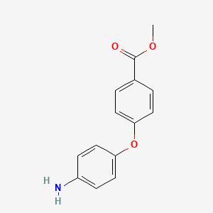 Methyl 4-(4-aminophenoxy)benzoate chemical structure (CAS 24477-92-7)