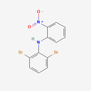 2,6-Dibromo-N-(2-nitrophenyl)aniline chemical structure (CAS 2448398-05-6)