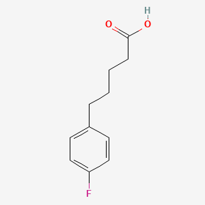 5-(4-Fluorophenyl)pentanoic acid chemical structure (CAS 24484-22-8)