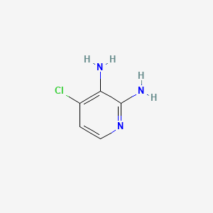 4-Chloropyridine-2,3-diamine chemical structure (CAS 24484-98-8)