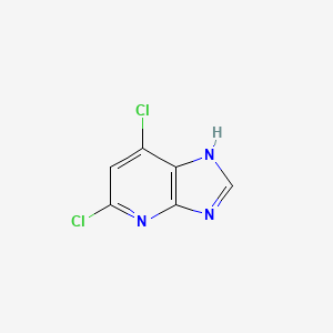 5,7-Dichloro-1H-imidazo[4,5-b]pyridine chemical structure (CAS 24485-01-6)