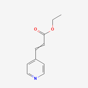 Ethyl 3-(pyridin-4-yl)acrylate chemical structure (CAS 24489-96-1)