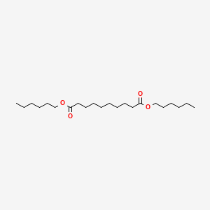 Dihexyl decanedioate chemical structure (CAS 2449-10-7)