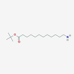 tert-Butyl 12-aminododecanoate chemical structure (CAS 245048-08-2)