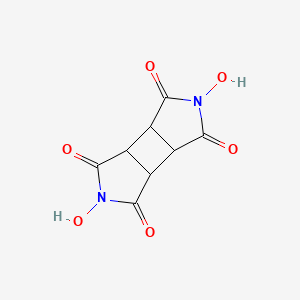 2,5-Dihydroxytetrahydrocyclobuta[1,2-c:3,4-c']dipyrrole-1,3,4,6(2H,5H)-tetraone chemical structure (CAS 245049-70-1)