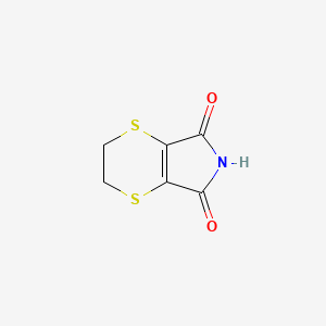 2,3-Dihydro-5H-[1,4]dithiino[2,3-c]pyrrole-5,7(6H)-dione chemical structure (CAS 24519-85-5)
